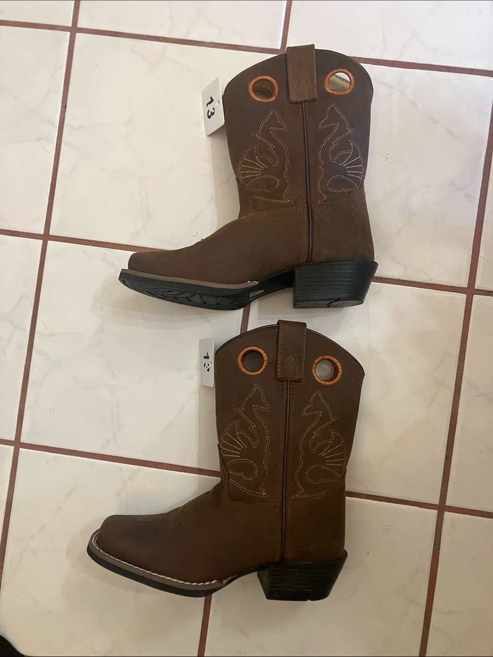 NWY-Unisex MASTERSON Boot Company Cowboy Boots Kids Size:13
